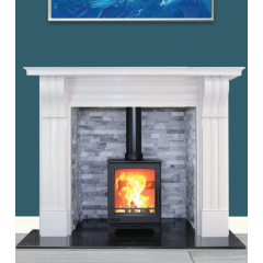 Advance Fires OYSTER 5 Atlantic Stove, A Rated, Defra Wood Burning Stove With 5Kw Heat Output 