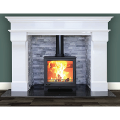 Advance Fires OYSTER 8 Atlantic Stove, A Rated, Defra Wood Burning Stove With 8Kw Heat Output 