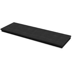 Black Granite 48' Hearth Boxed and Lipped