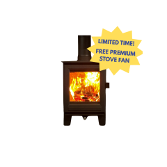 Clock Woodburners Sudbury Compact Wood Burning Stove