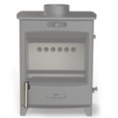 Fireline 7896 FQ Multifuel Stove Optional Brushed Stainless Steel Door Handle (including spindle)