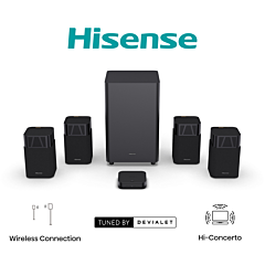 Hisense HT Saturn Wireless 4.1.2ch Soundbar Black