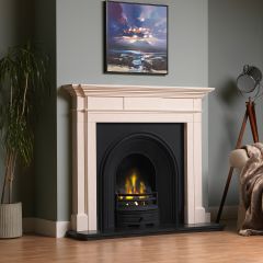 The Milbrooke 56 Inch Agean Limestone Mantel