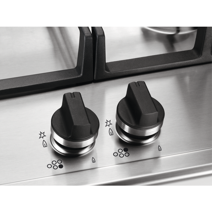 AEG HGB75420YM 75cm Gas Hob - Stainless Steel