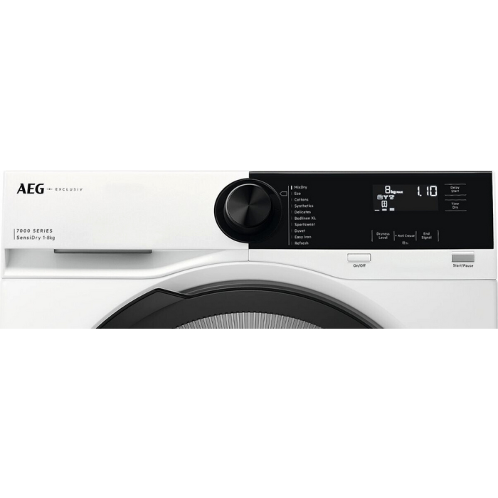 AEG TR728CT4B 8kg Heat Pump Tumble Dryer White