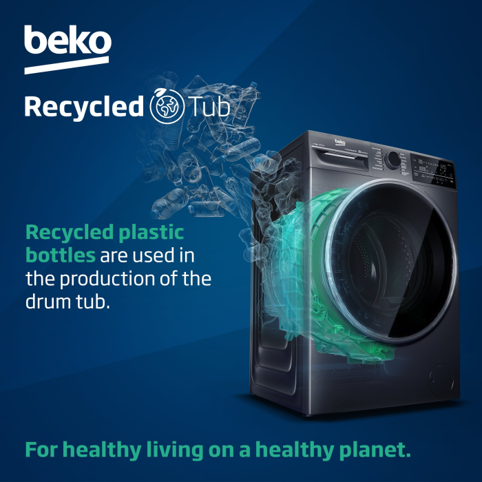 Beko BM1WU3721W  7kg 1200 Spin RecycledTub Washing Machine - White
