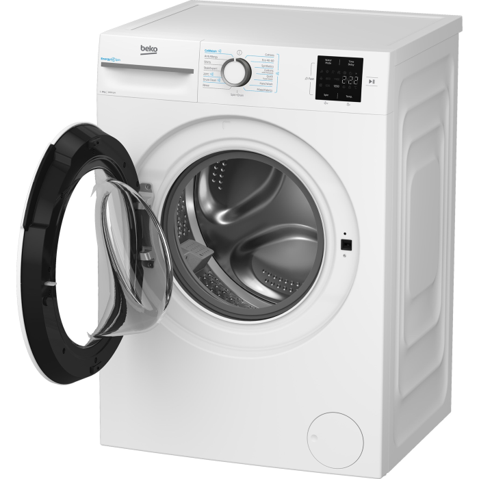 Beko BMN3WT3841W 8kg 1400 Spin RecycledTub Washing Machine - White