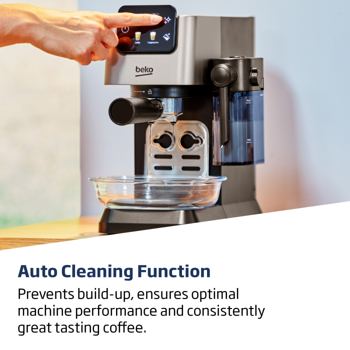 Beko CEP5304X CaffeExperto CEP5302B Manual Espresso with Steam Wand - Black