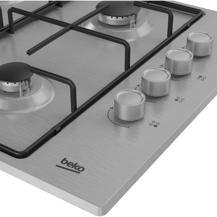 Beko CIHYG21SX 61cm Gas Hob - Stainless Steel