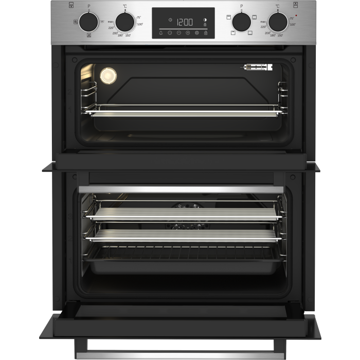 Beko CTFY22309X 59.4cm Built under Electric Double Oven - Stainless Steel