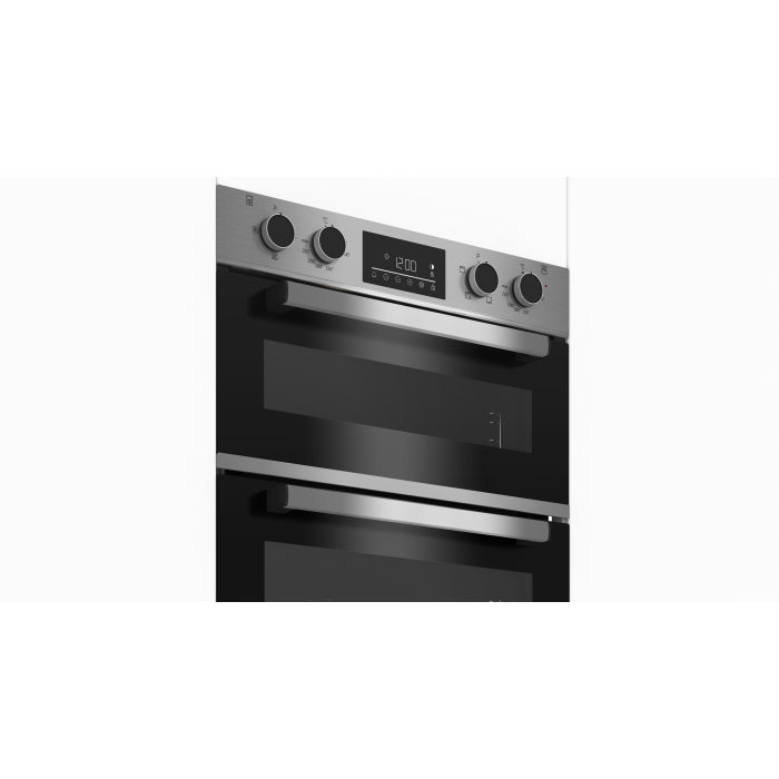 Beko CTFY22309X 59.4cm Built under Electric Double Oven - Stainless Steel