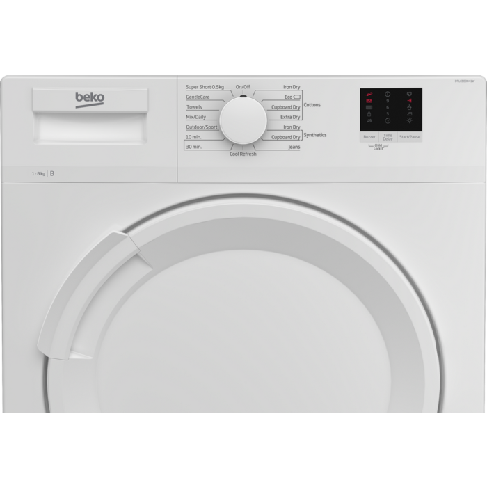 Beko DTLCE80041W 8kg Condenser Tumble Dryer - White