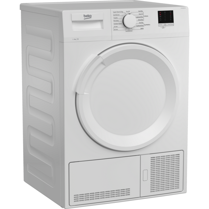 Beko DTLCE80041W 8kg Condenser Tumble Dryer - White