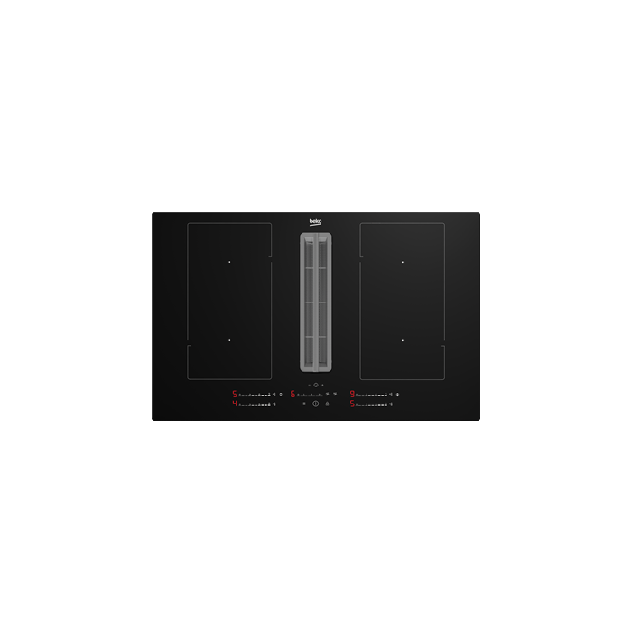 Beko HIXI84700UP 82cm Black Hob Extractor with Slider Control