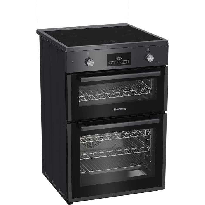 Blomberg HIRN651N 60cm Double Oven Electric Cooker with Induction Hob - Anthracite