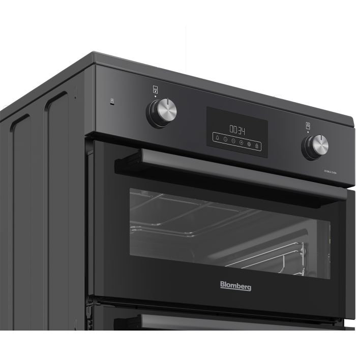 Blomberg HIRN651N 60cm Double Oven Electric Cooker with Induction Hob - Anthracite
