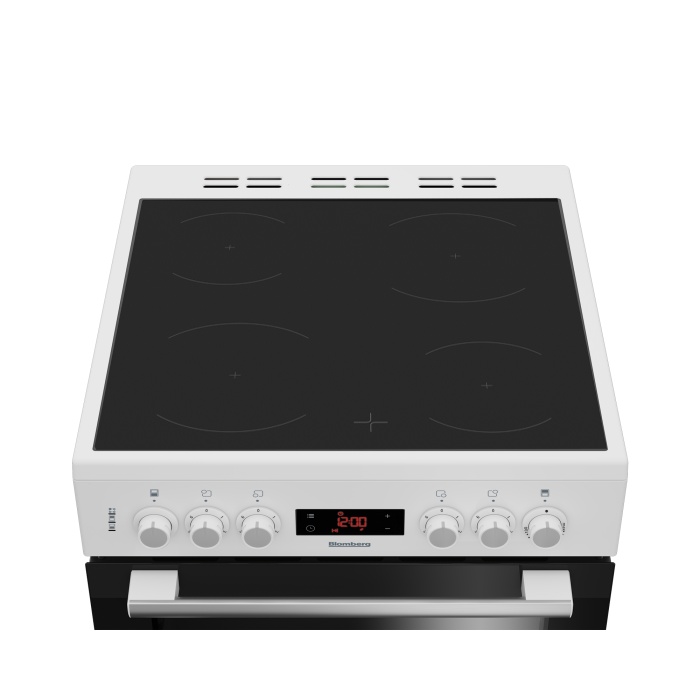 Blomberg HKN65W 60cm Electric Double Oven with Ceramic Hob - White