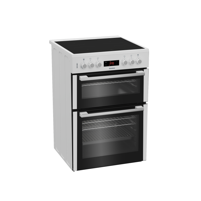 Blomberg HKN65W 60cm Electric Double Oven with Ceramic Hob - White