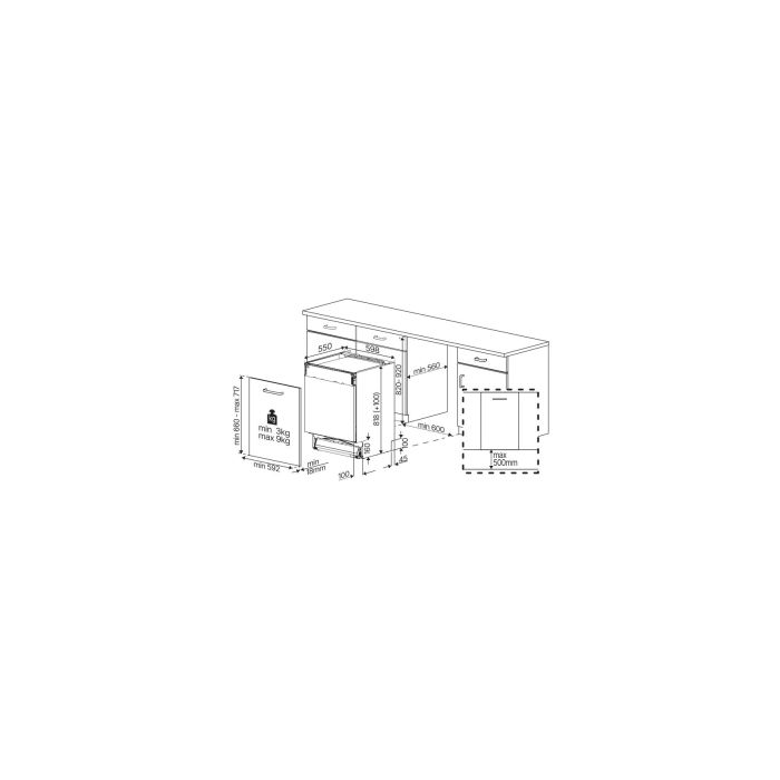Blomberg LDV52320 Integrated Full Size Dishwasher - 15 Place Settings