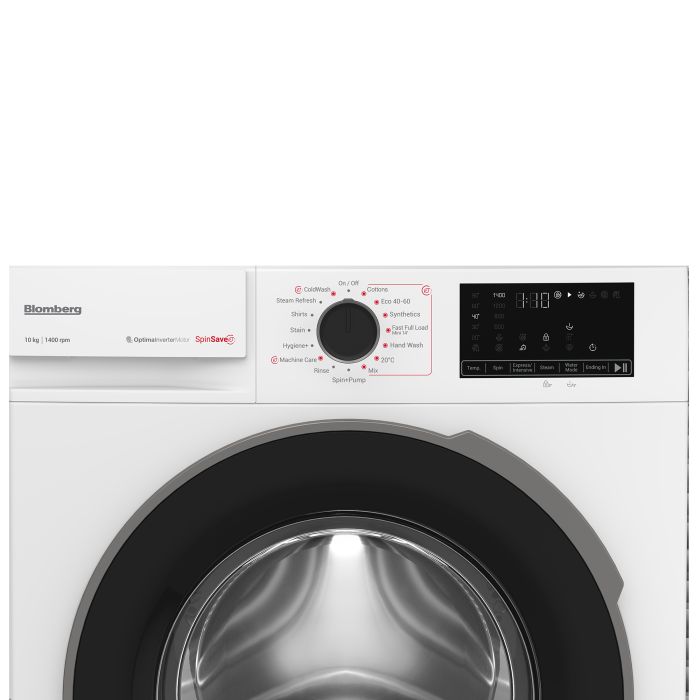Blomberg LWA210461W 10kg 1400 spin RecycledTub Washing Machine - White