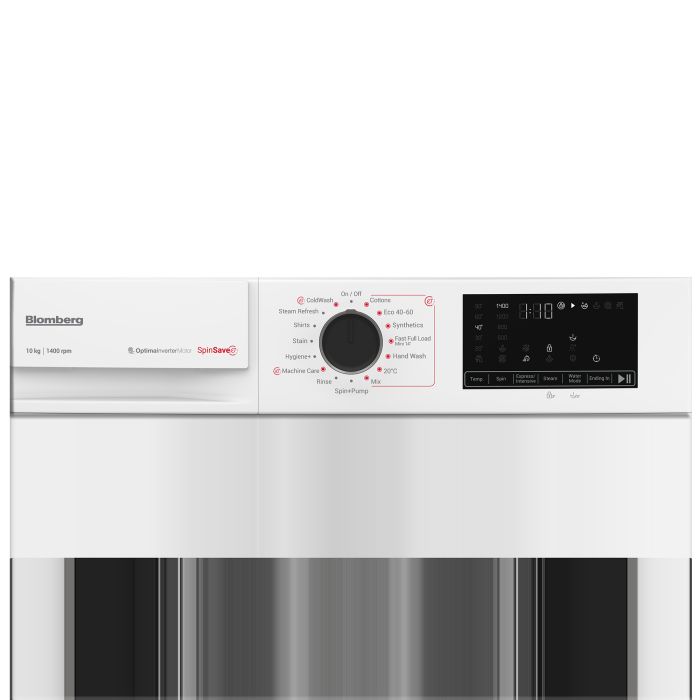Blomberg LWA210461W 10kg 1400 spin RecycledTub Washing Machine - White