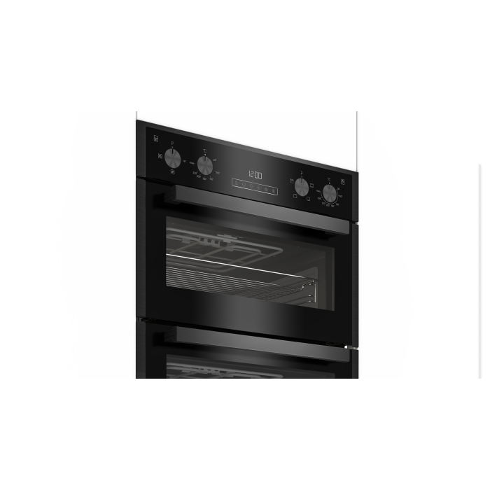 Blomberg RODN9202DX 59.4cm Built In Electric Double Oven - Dark Steel