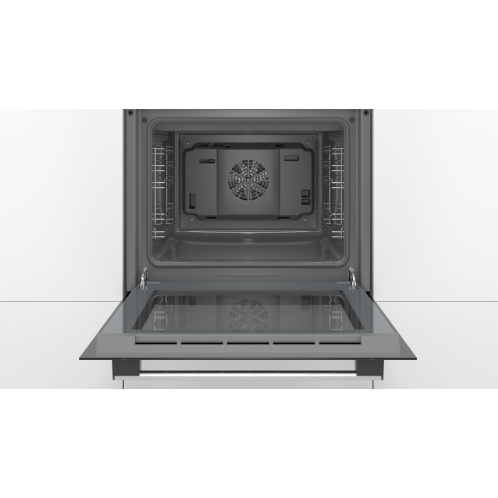 Bosch HHF113BA0B 59.4cm Built In Electric Single Oven With 3D Hot Air - Black