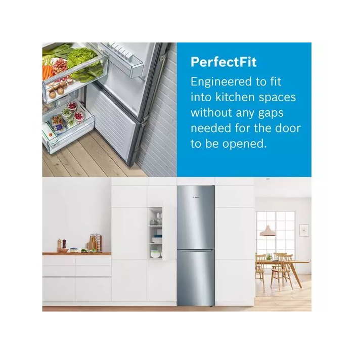 Bosch KGN34NLEAG 60cm 50/50 No Frost Fridge Freezer - Silver
