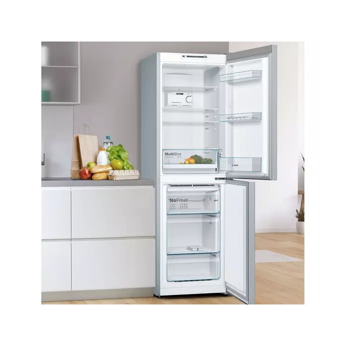 Bosch KGN34NLEAG 60cm 50/50 No Frost Fridge Freezer - Silver