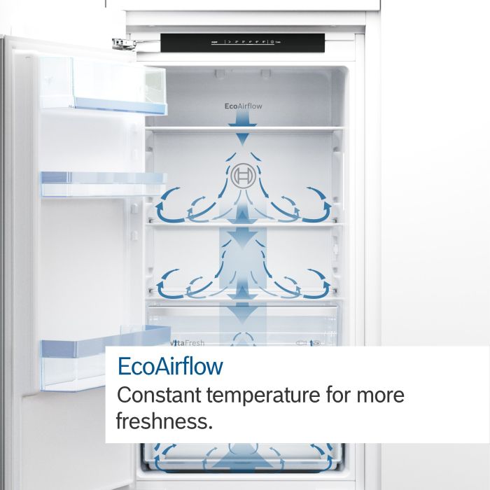 Bosch KIN85NSE0G 54.1cm 50/50 Built-In Frost Free Fridge Freezer - White