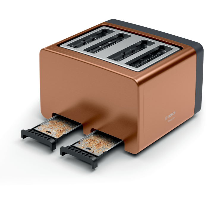 Bosch TAT4P449GB 4 Slice Toaster - Copper