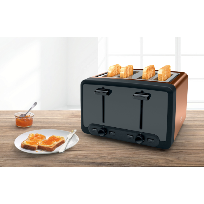 Bosch TAT4P449GB 4 Slice Toaster - Copper