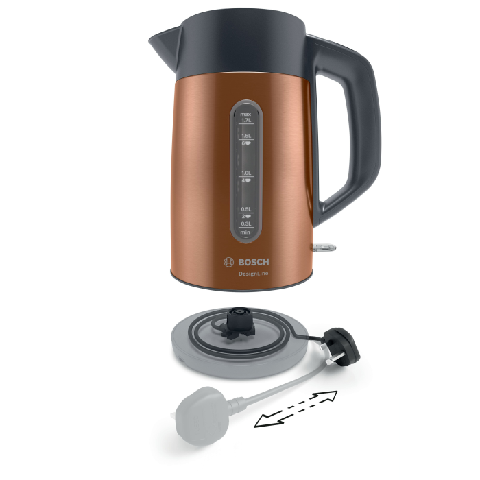 Bosch TWK4P439GB 1.7L Traditional Kettle - Copper