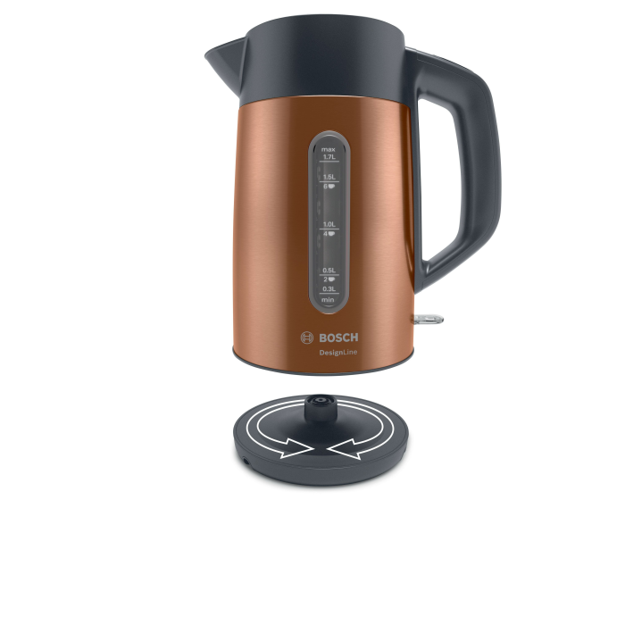 Bosch TWK4P439GB 1.7L Traditional Kettle - Copper