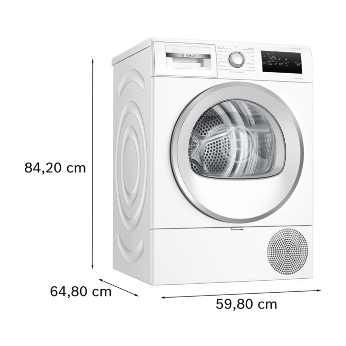 Bosch Series 4 WTH85226G 8kg Tumble Dryer - White