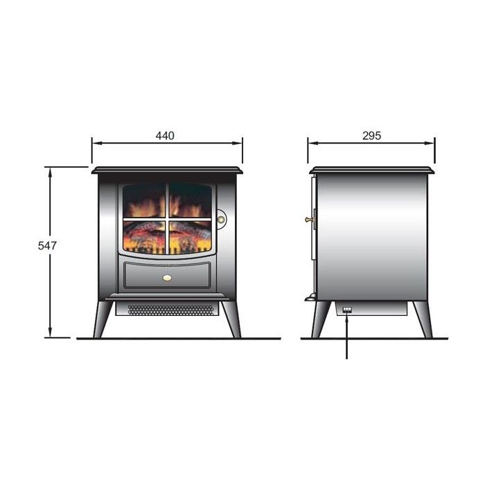Dimplex BFD20BRG Dimplex Brayford Electric Stove