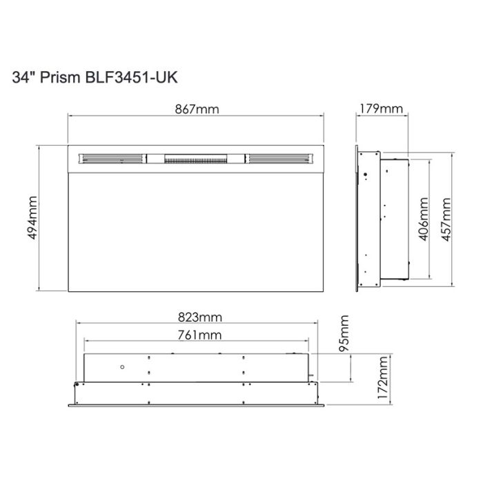 Dimplex BLF3451 Dimplex Prism 34 Electric Fire
