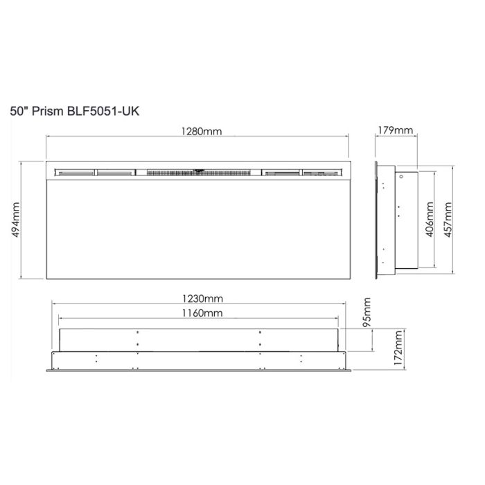 Dimplex BLF5051 Dimplex Prism 50 Electric Fire