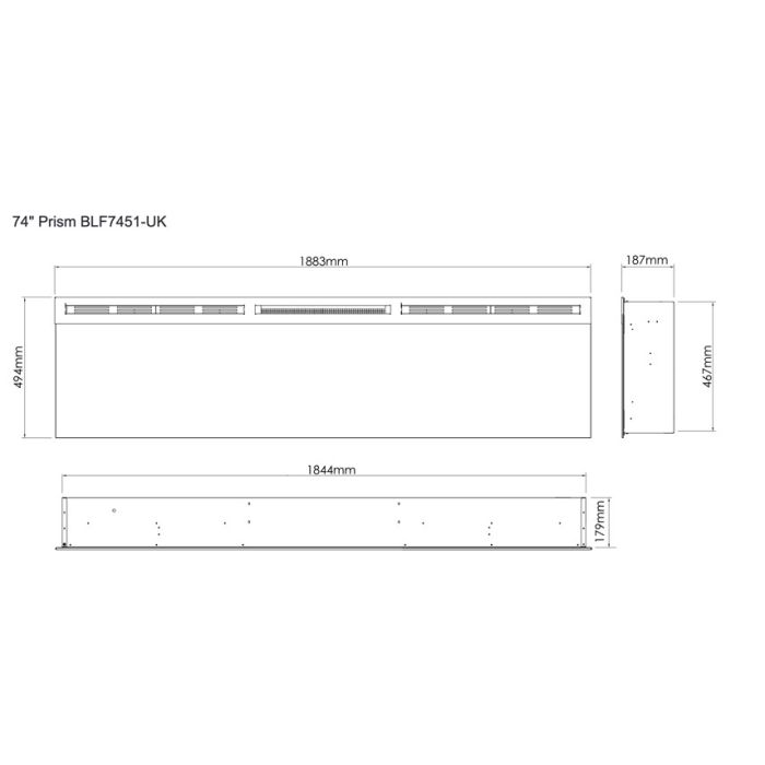 Dimplex BLF7451 Prism 74 Optiflame