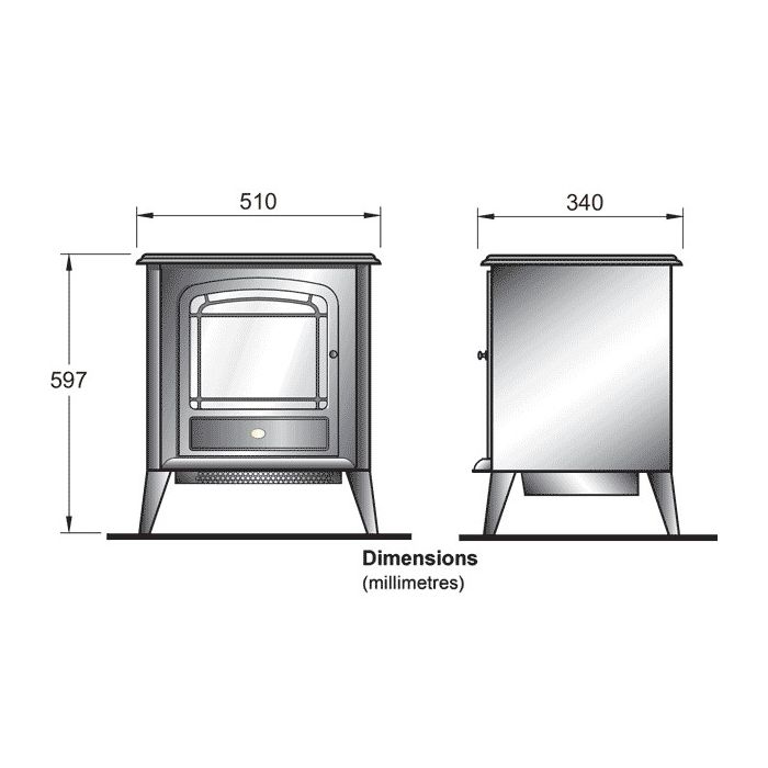 Dimplex CLV20E Dimplex Courchevel Electric Stove