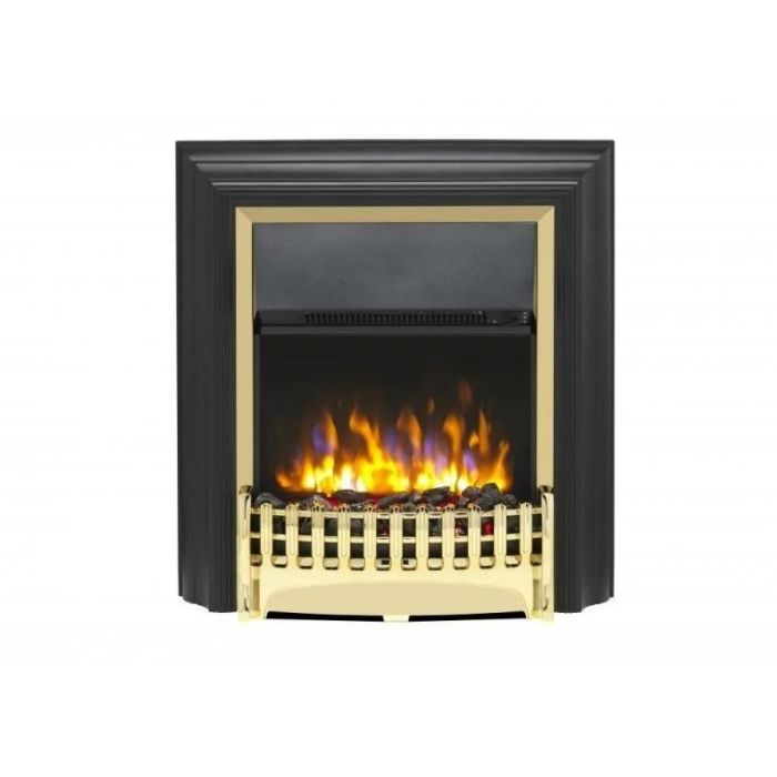 Dimplex KNG20XBR Dimplex Kingsley Deluxe Brass Freestanding Optiflame Electric Fire