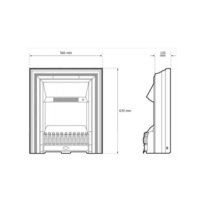 Dimplex RPL20 Dimplex Ropley Optimyst Freestanding Electric Fire