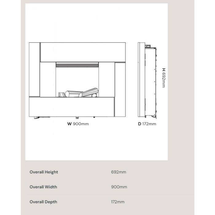 Dimplex RTOPW20E Dimplex Optimyst Wall Mounted Electric