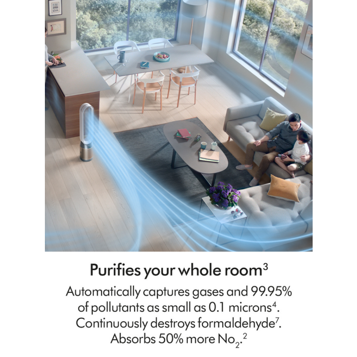 Dyson TP12 544535-01 Purifier Fan White and Gold