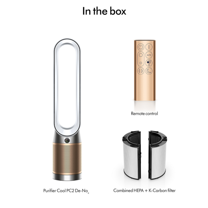 Dyson TP12 544535-01 Purifier Fan White and Gold
