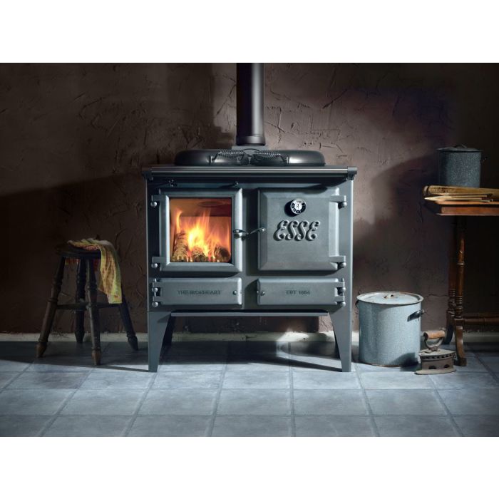 Esse IRONHEART Wood Burning Cooking Stove, Eco Design 7.3 Kw Heat Output