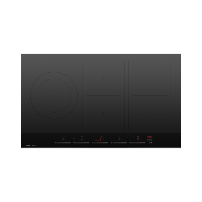 Fisher & Paykel 90cm Induction Hob in Black Glass