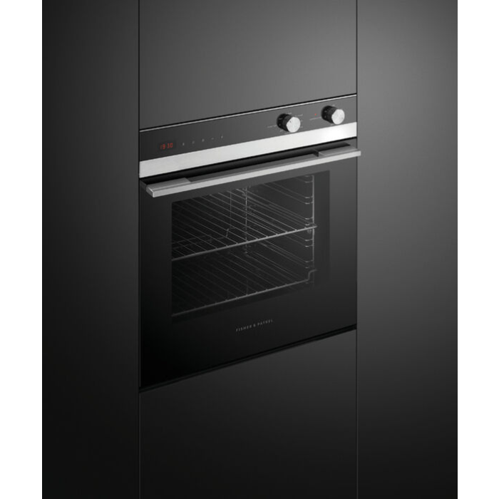 Fisher & Paykel Built-In Electric Oven in Black/Steel