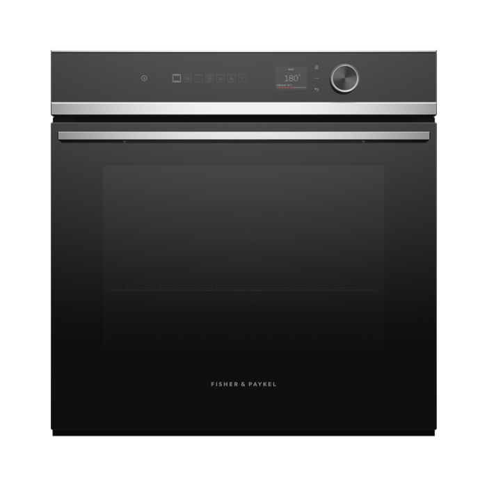 Fisher & Paykel Built-In Electric Single Oven, Black/Steel