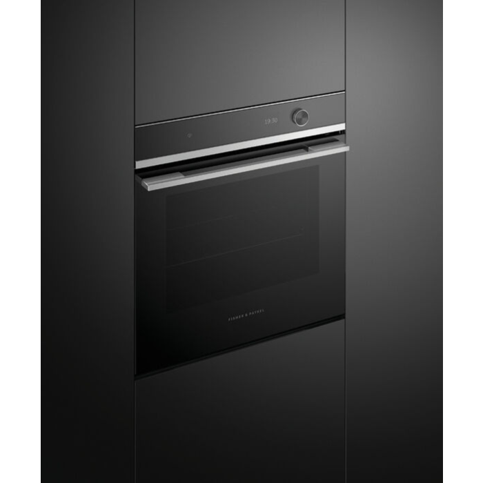 Fisher & Paykel Built-In Electric Single Oven, Black/Steel